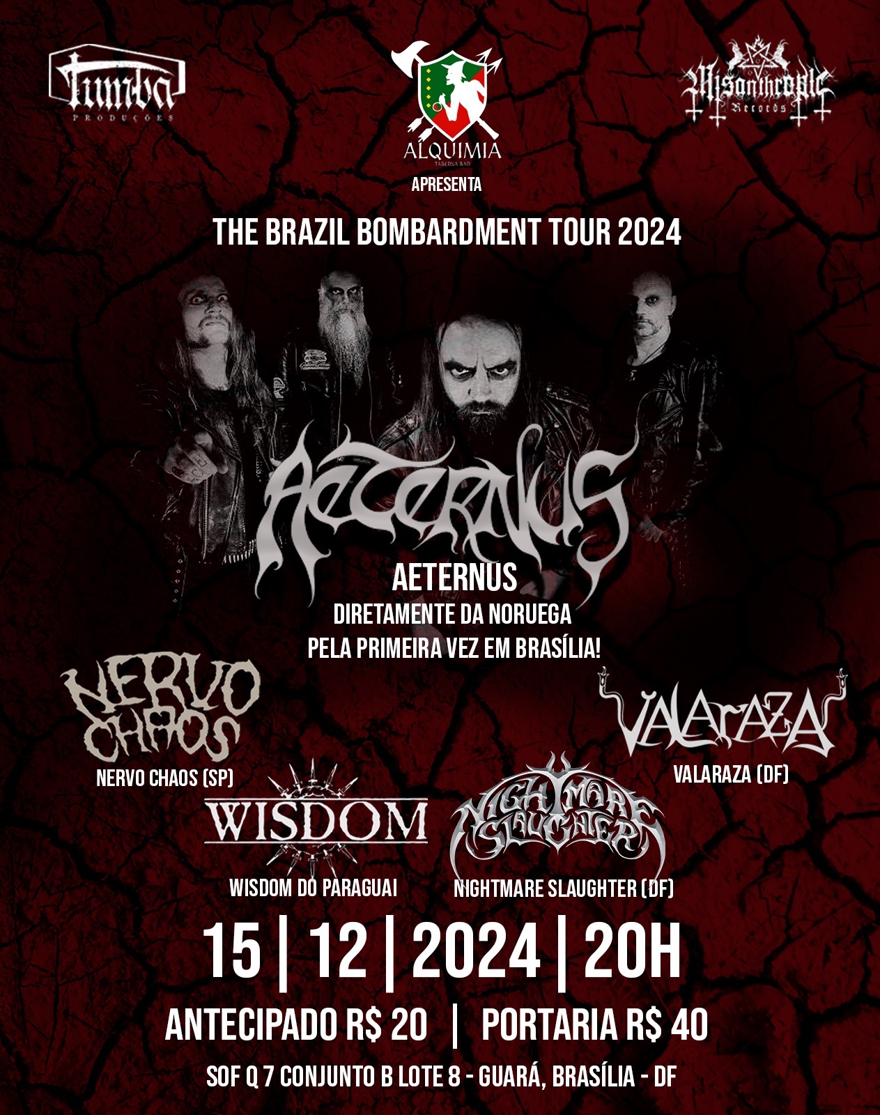 THE BRAZIL BOMBARDMENT TOUR 2024 - AETERNOS